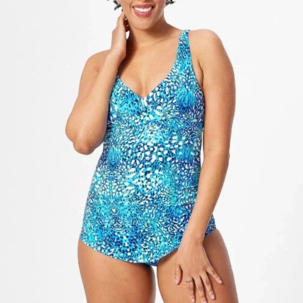 Kim Gravel x Swimsuits For All Sarong One-Piece Reg 16  A621135